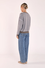 Load image into Gallery viewer, Olive Tie Neck Knit - Blue Cocoa