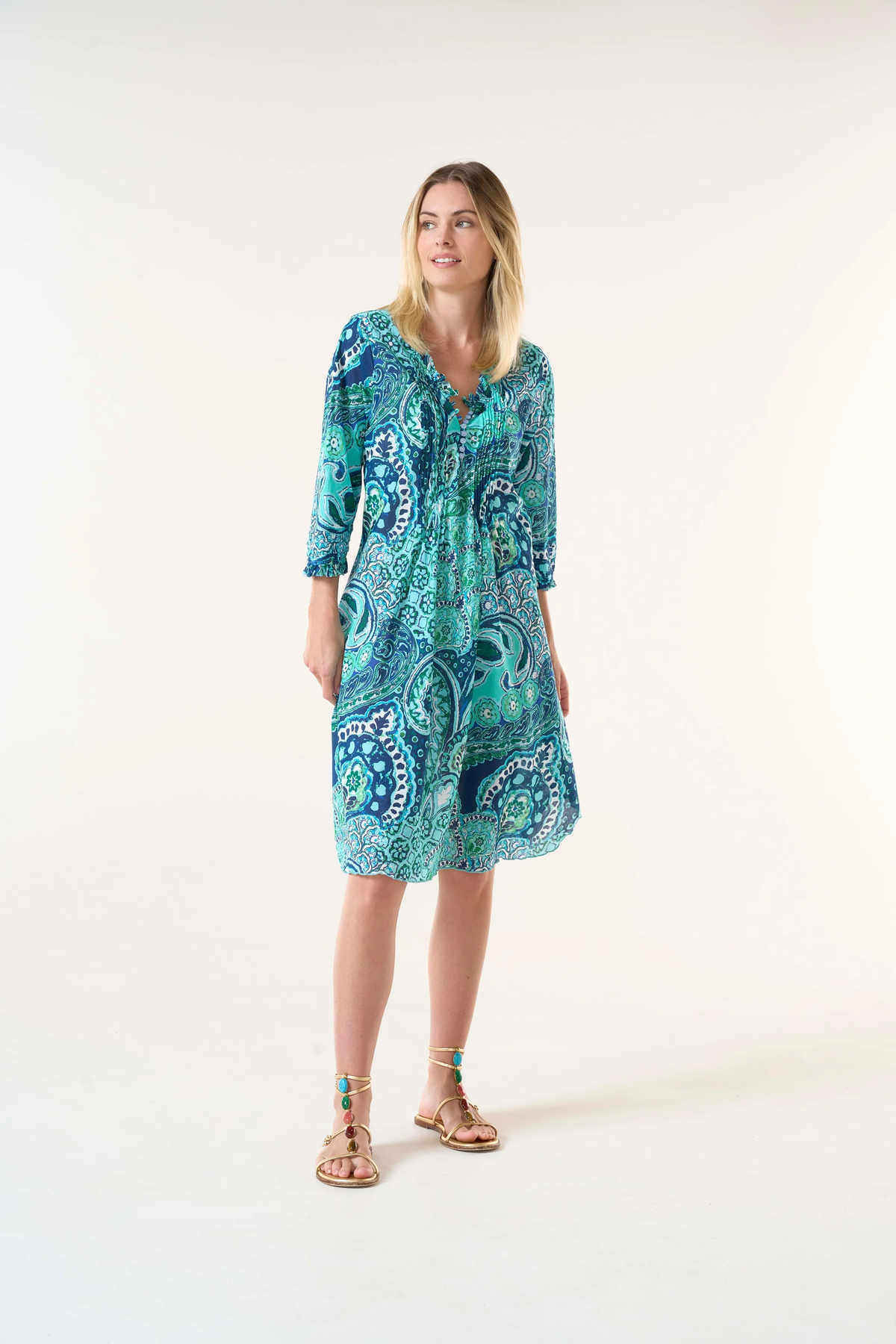 Middy Poppy-Brazil Blue-Cotton-Blue