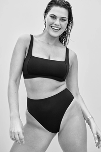 Eco Essentials Square Neck Bra Black