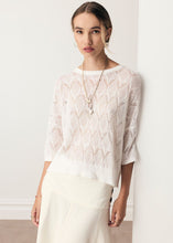 Load image into Gallery viewer, Rosin Pointelle Tee White