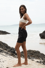 Load image into Gallery viewer, Ilaria Linen Skirt Black