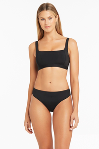 Eco Essentials Square Neck Bra Black