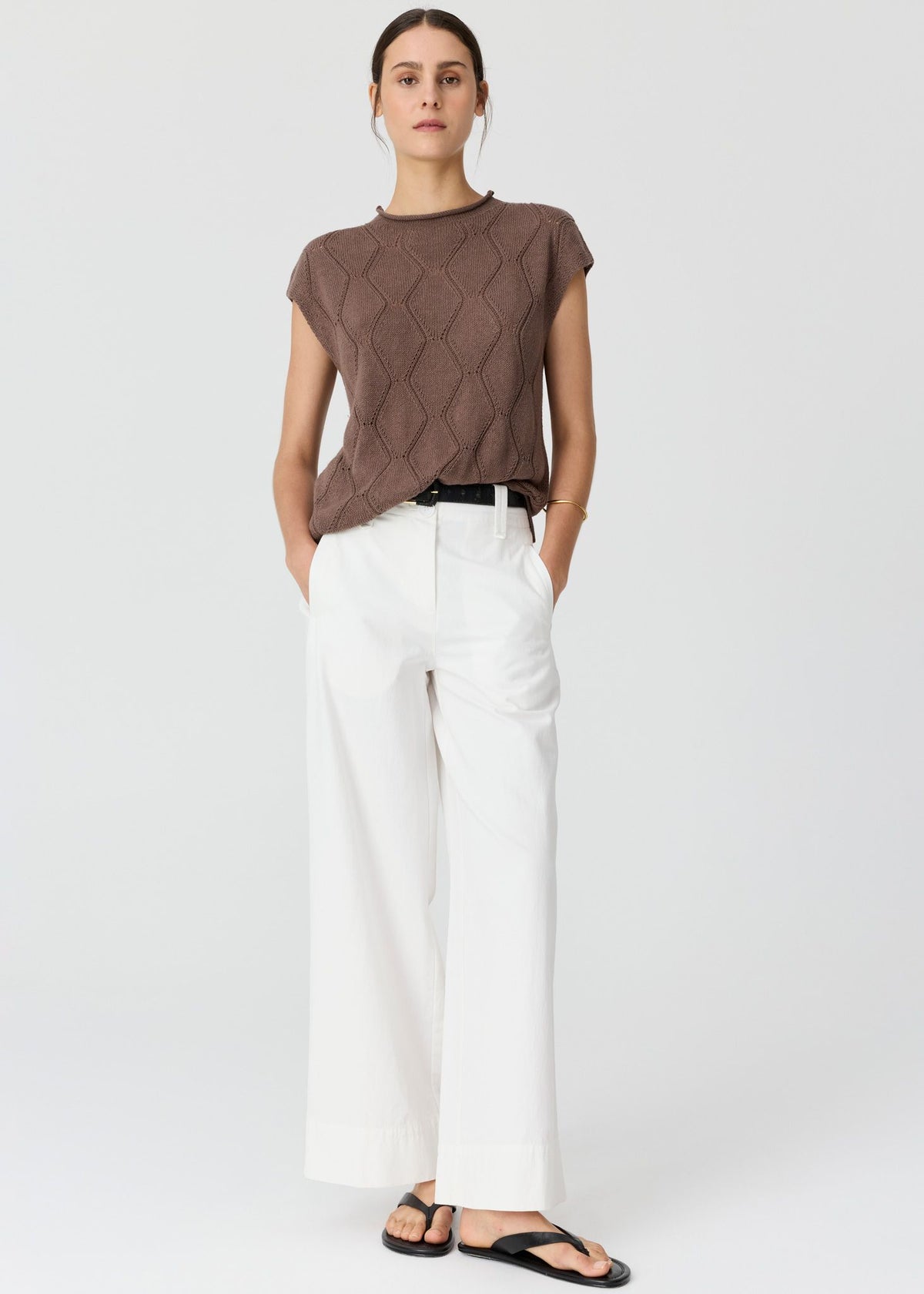 Rosin Cable Knit Choc