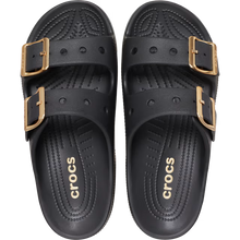 Load image into Gallery viewer, Saturday Metallic Buckle Sandal Womens Black