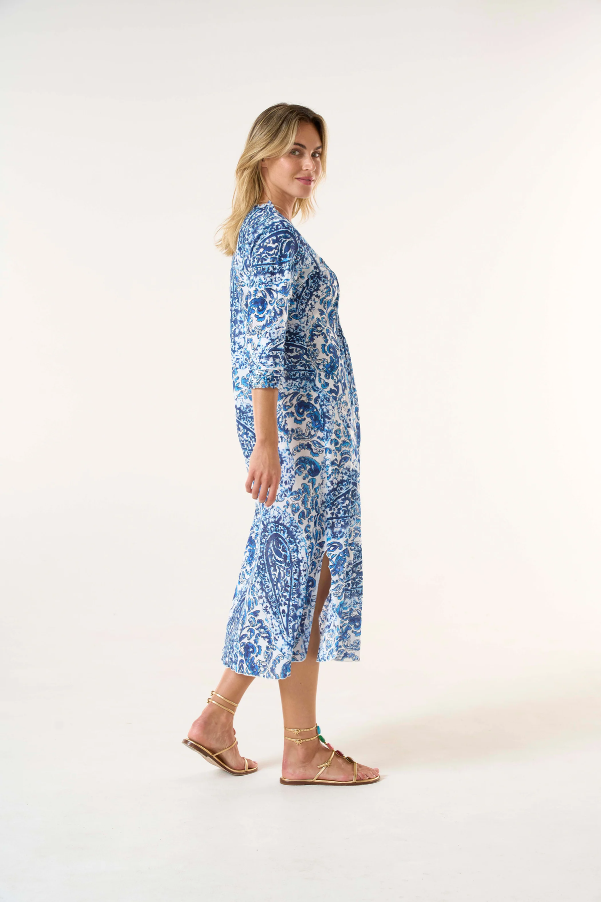 Long Poppy-Hydra Navy-Cotton-Navy