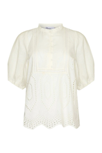 Load image into Gallery viewer, gleam top - cream broderie