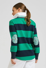 Load image into Gallery viewer, Rugby Cotton Sweatshirt - Navy &amp; Green