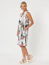 Load image into Gallery viewer, Paradise Print Dress - Khaki