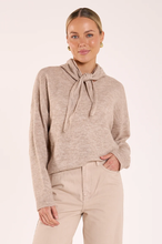 Load image into Gallery viewer, Olive Tie Neck Knit - Mocha Marle