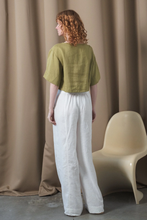 Load image into Gallery viewer, Maya Linen Top Olive