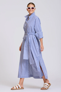 The Sybil Oversized Dress - Navy Stripe