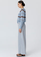 Load image into Gallery viewer, Rosin Stripe Knit Blue/Choc