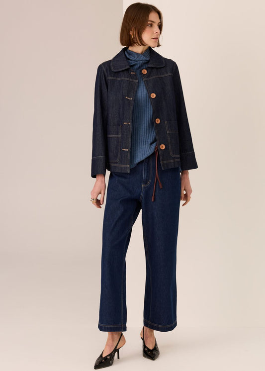 Andie Cropped Jean Dark Wash