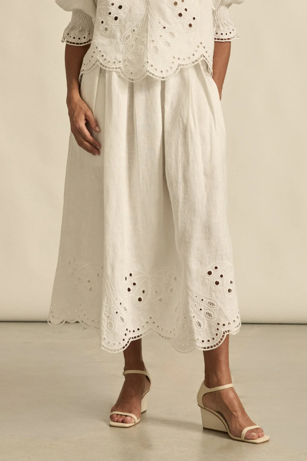 jetty skirt - porcelain