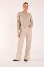 Load image into Gallery viewer, Olive Tie Neck Knit - Mocha Marle