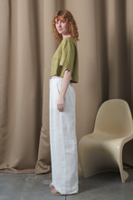 Load image into Gallery viewer, Maya Linen Top Olive
