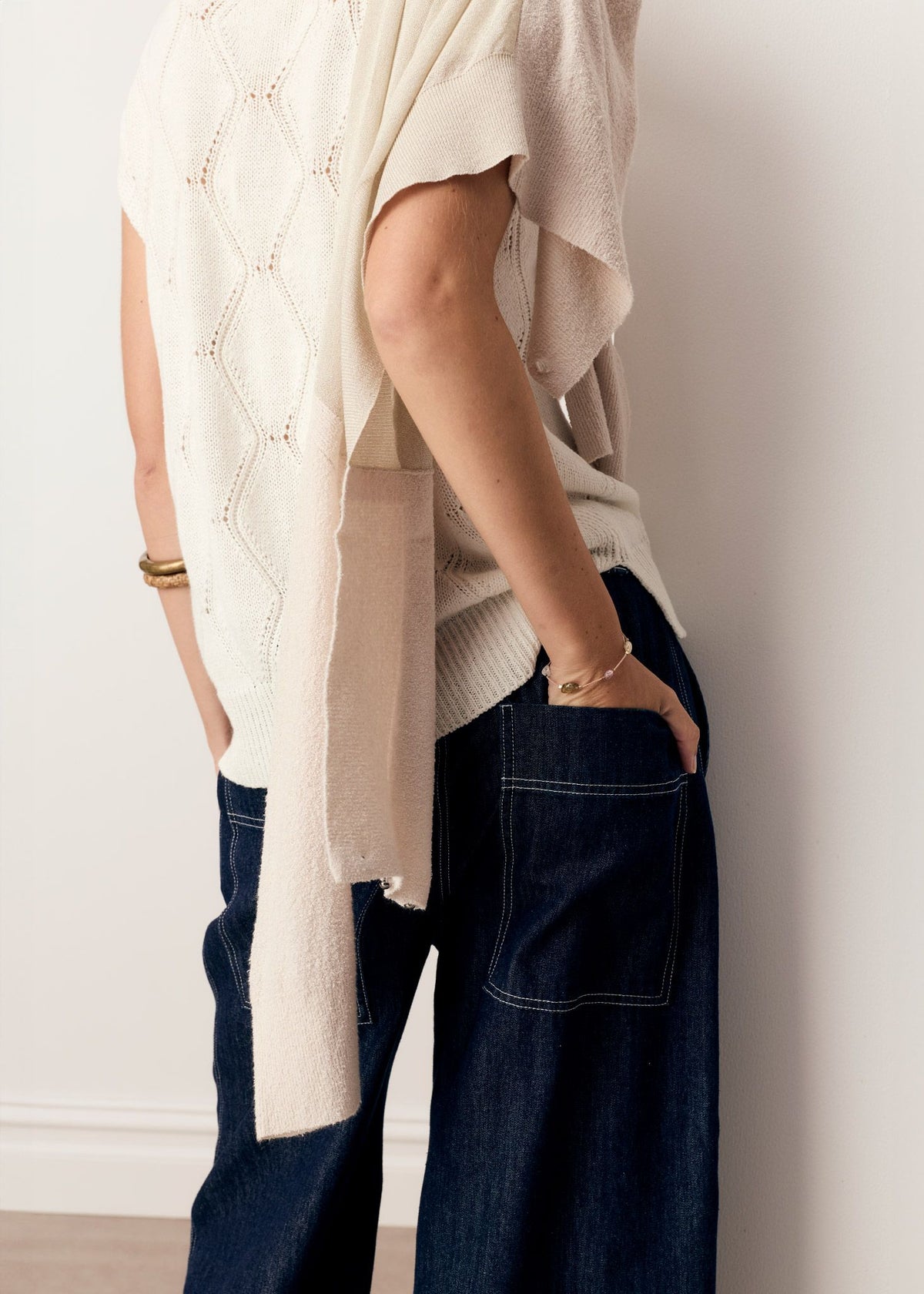 Rosin Cable Knit White
