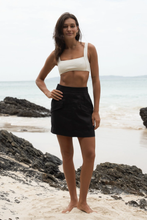 Load image into Gallery viewer, Ilaria Linen Skirt Black