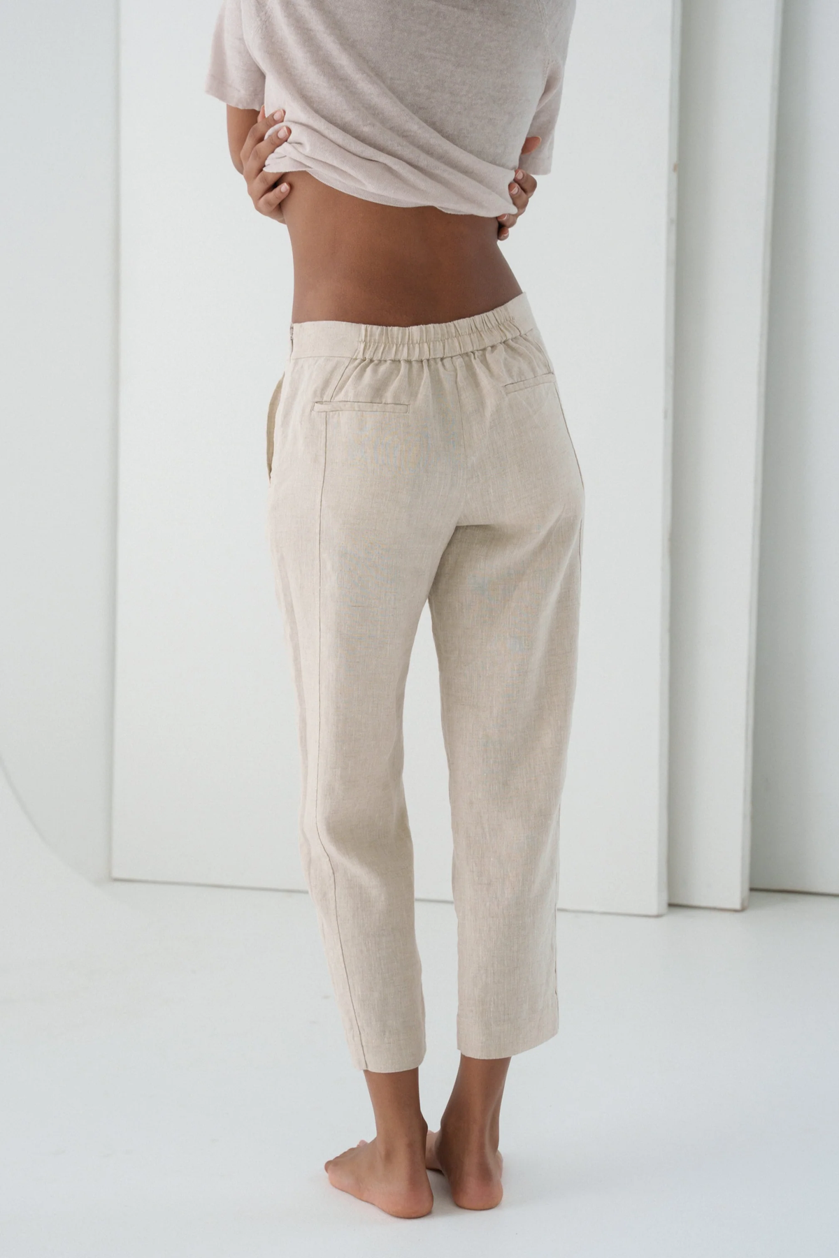 Emer Linen Pants Oatmeal