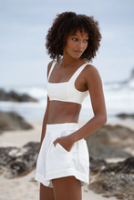 Load image into Gallery viewer, Gaia Linen Shorts Ivory