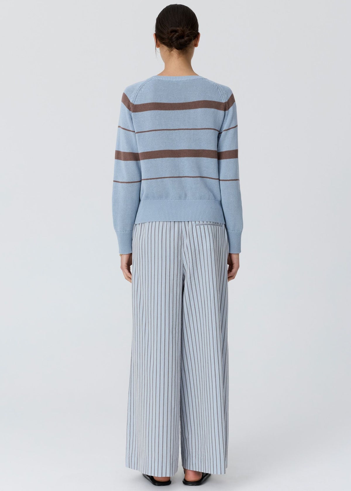 Rosin Stripe Knit Blue/Choc
