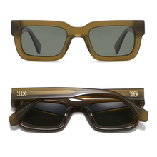 Load image into Gallery viewer, ROVE MOSS - Bio Acetate Khaki Frame l Black Polarised Lens
