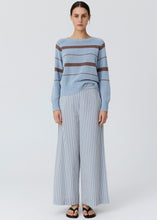 Load image into Gallery viewer, Rosin Stripe Knit Blue/Choc