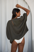 Load image into Gallery viewer, Tina Linen Top Khaki