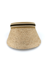 Load image into Gallery viewer, CABARITA - RAFFIA VISOR - NATURAL