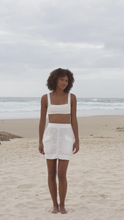 Load image into Gallery viewer, Ilaria Linen Skirt Ivory