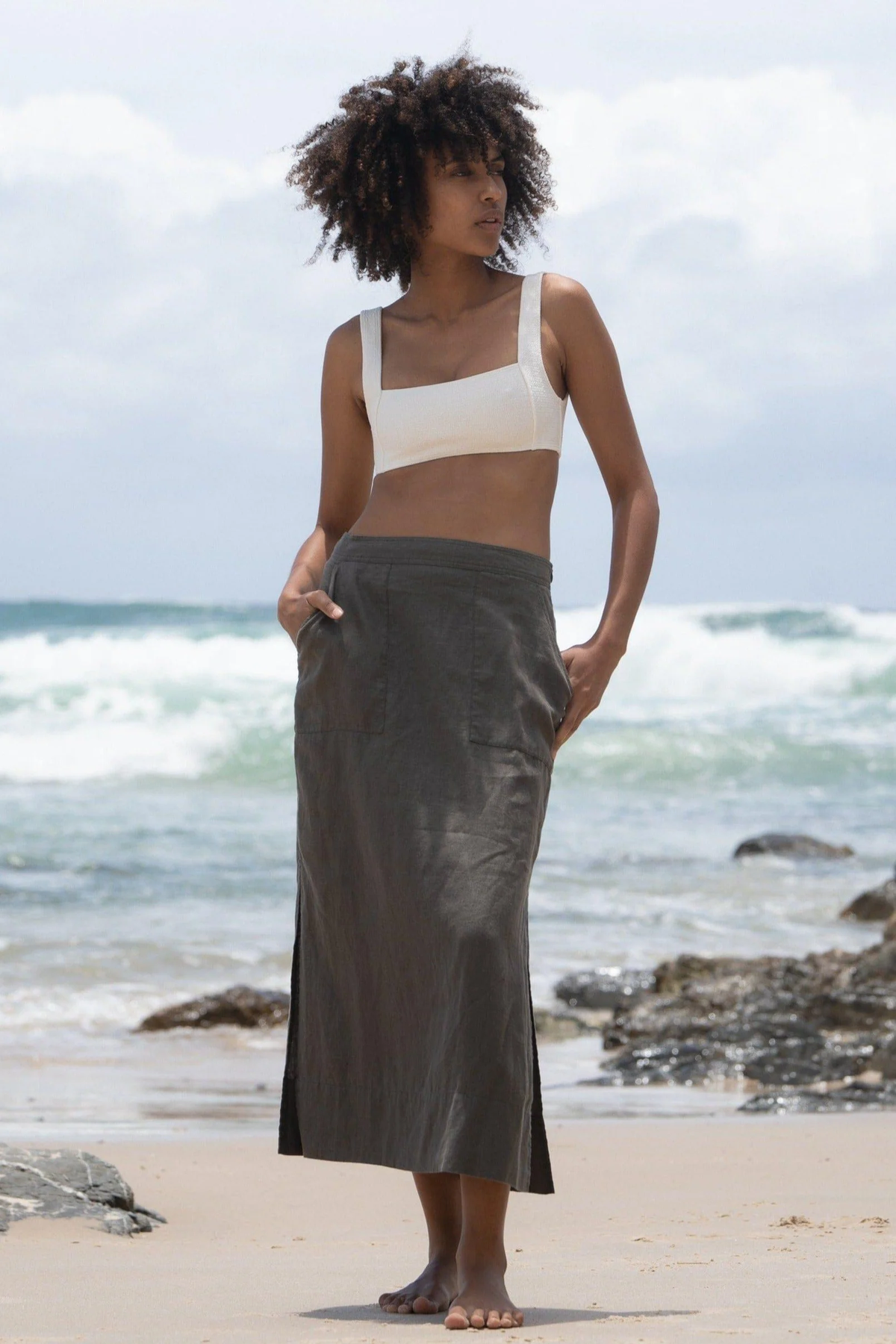 Nadi Skirt Khaki