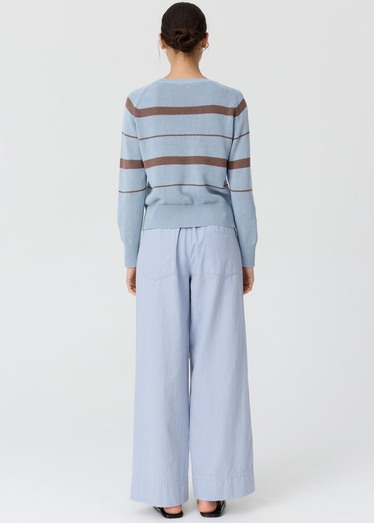 Rosin Stripe Knit Blue/Choc