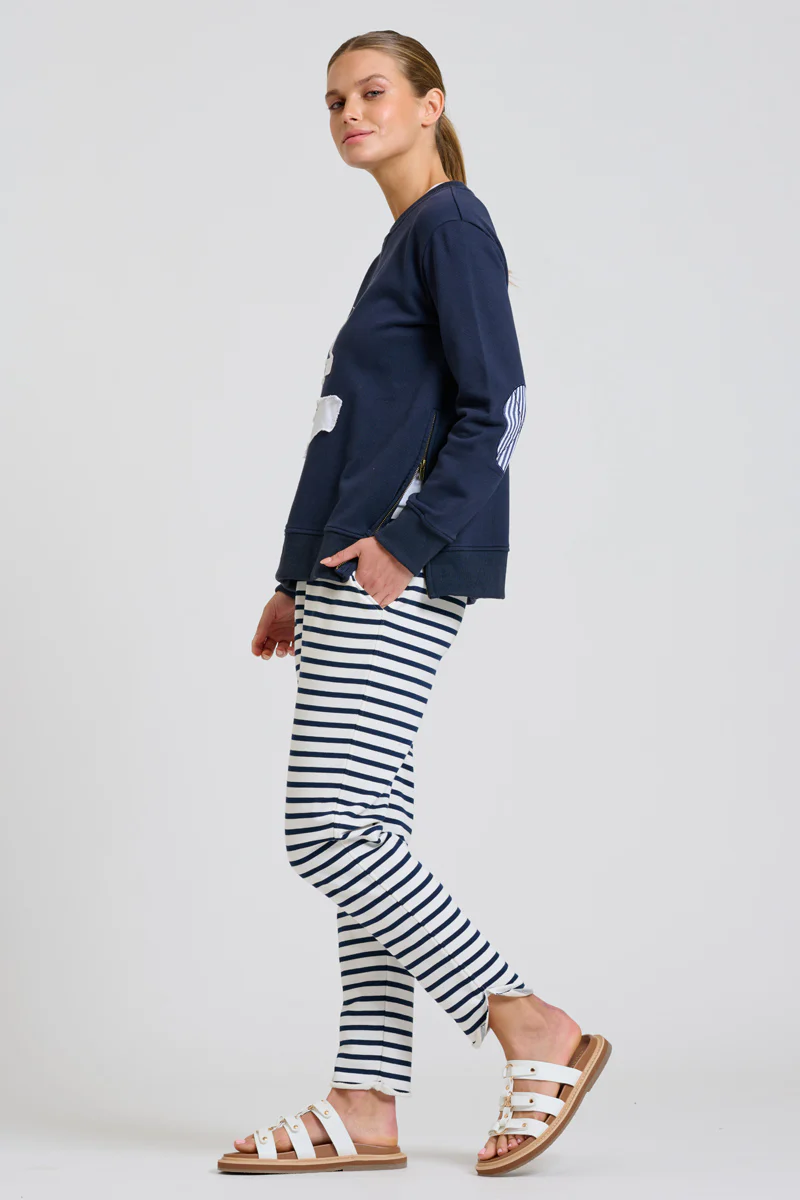 Classic Zipside Sweatshirt Nautical - Navy
