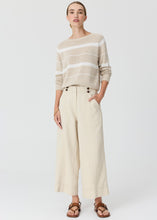 Load image into Gallery viewer, Rosin Stripe Knit Pebble/chalk