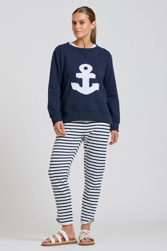 Classic Zipside Sweatshirt Nautical - Navy