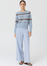 Load image into Gallery viewer, Rosin Stripe Knit Blue/Choc