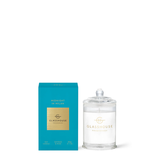 Midnight in Milan | 60g Soy Candle | Saffron & Rose
