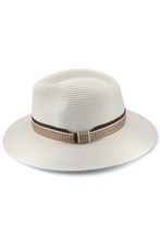 Load image into Gallery viewer, VENETO - FLEXIBRAID® FEDORA - IVORY/EARTH