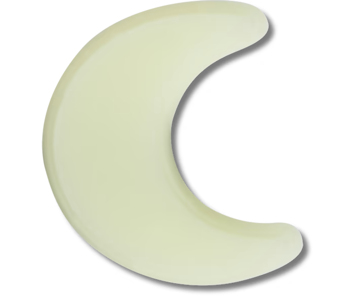 Glow In The Dark Crescent Moon