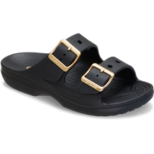 Load image into Gallery viewer, Saturday Metallic Buckle Sandal Womens Black