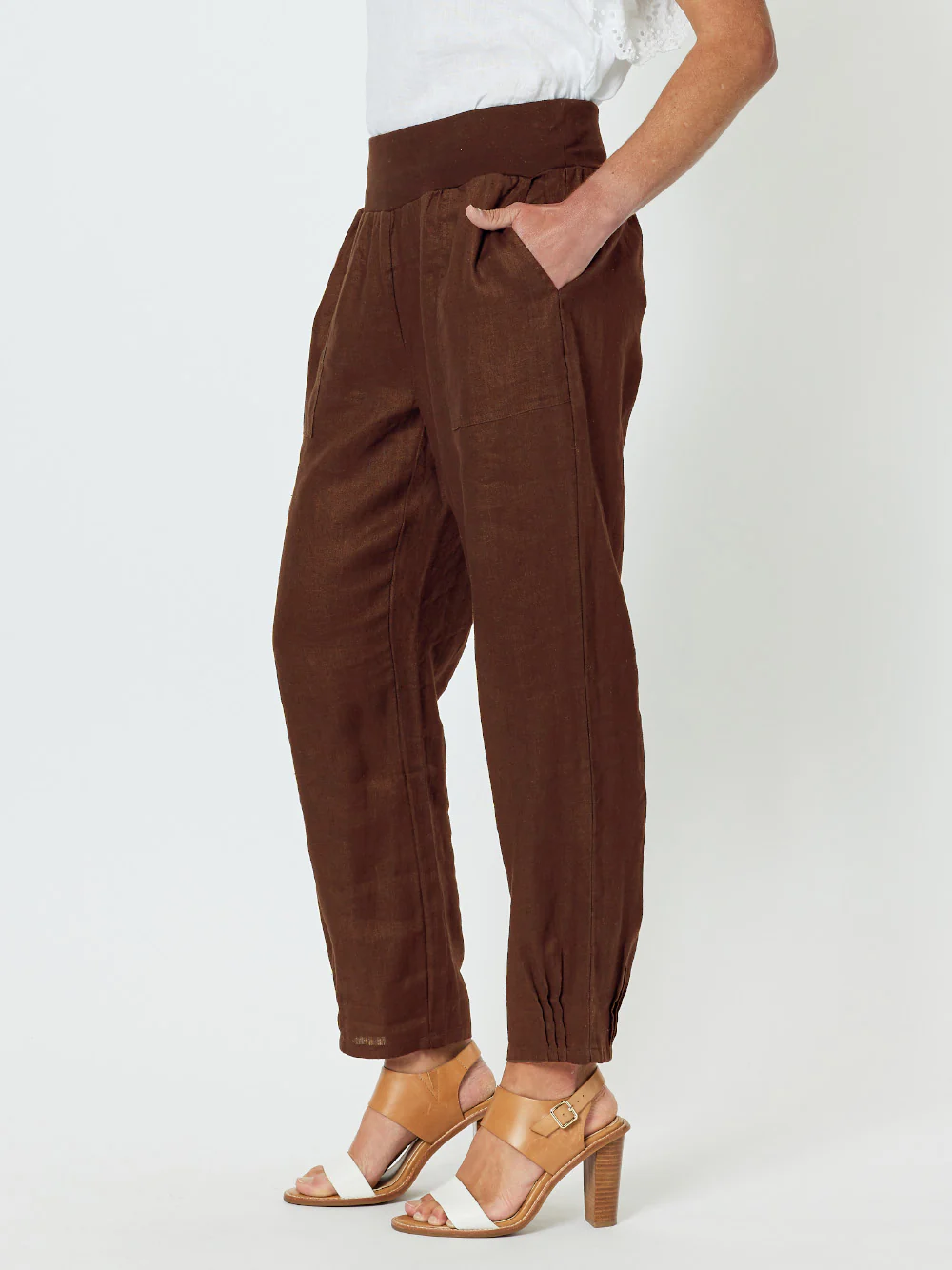 Sarah Straight Leg Linen Pant Koko