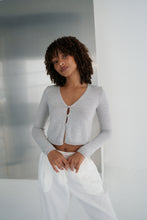 Load image into Gallery viewer, Indie Pine Merino Cardi Knit Fog