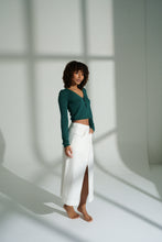 Load image into Gallery viewer, Indie Pine Merino Cardi Knit Pine