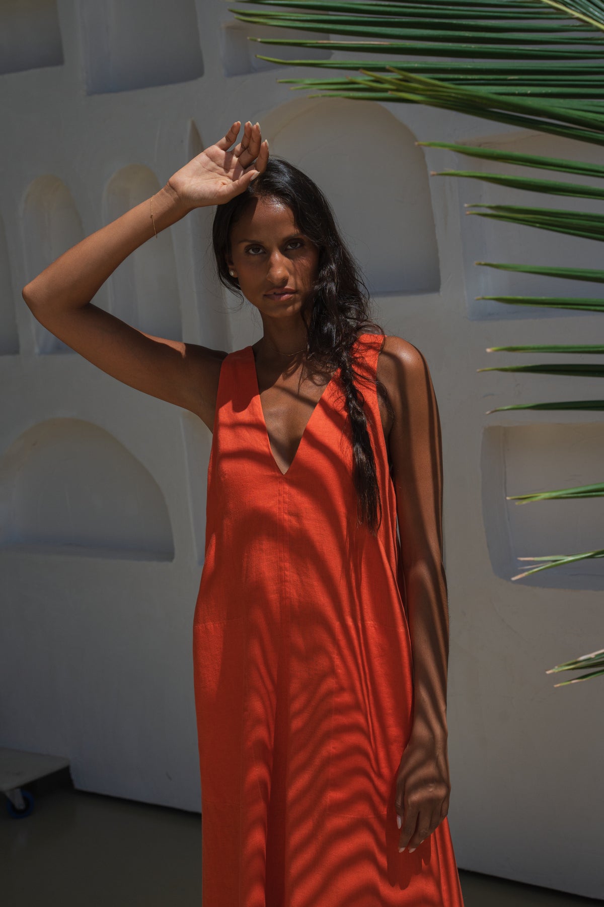 Iris Linen Dress Spritz