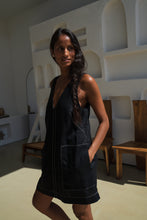 Load image into Gallery viewer, Isla Linen Dress Black
