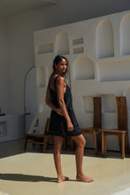 Load image into Gallery viewer, Isla Linen Dress Black