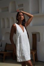 Load image into Gallery viewer, Isla Linen Dress Ivory