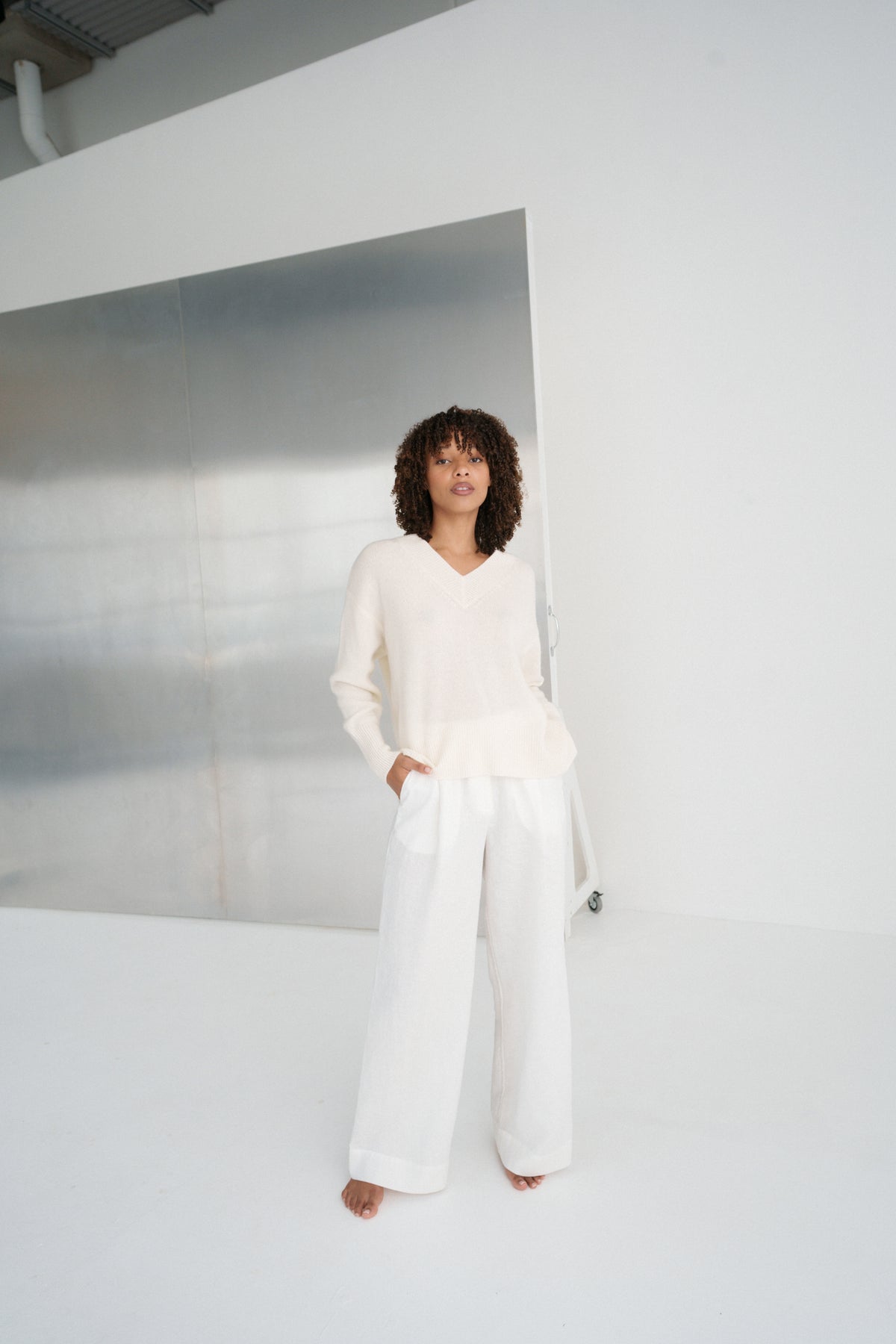June Cashmere Knit Ivory