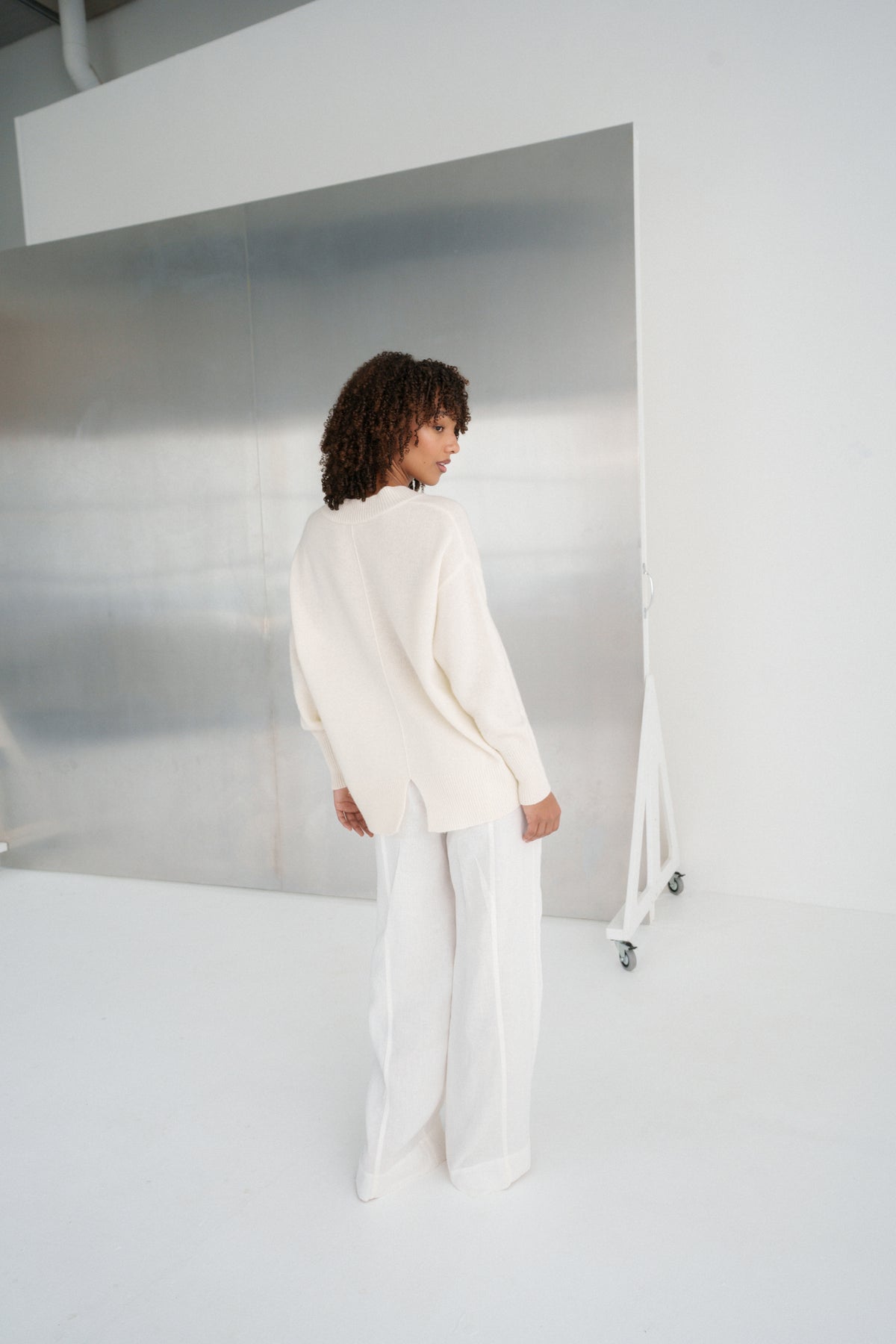June Cashmere Knit Ivory