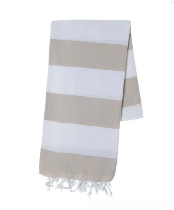 Knotty Capri Turkish Towel | Taupe